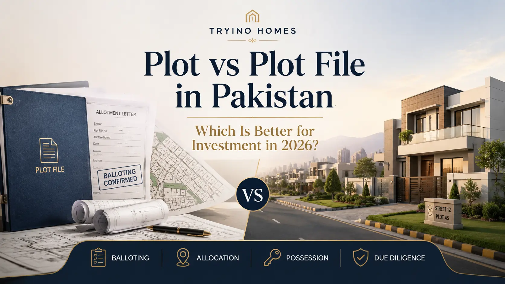 Plot vs Plot File in Pakistan: Which Is Better for Investment in 2026? Should you buy a plot or a plot file in Pakistan?