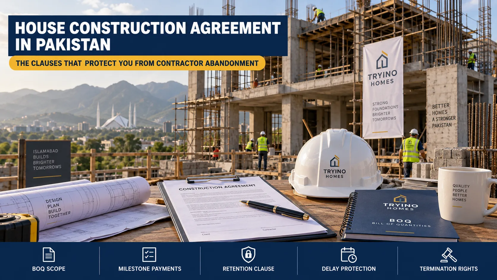 House Construction Agreement in Pakistan: The Clauses That Protect You From Contractor Abandonment