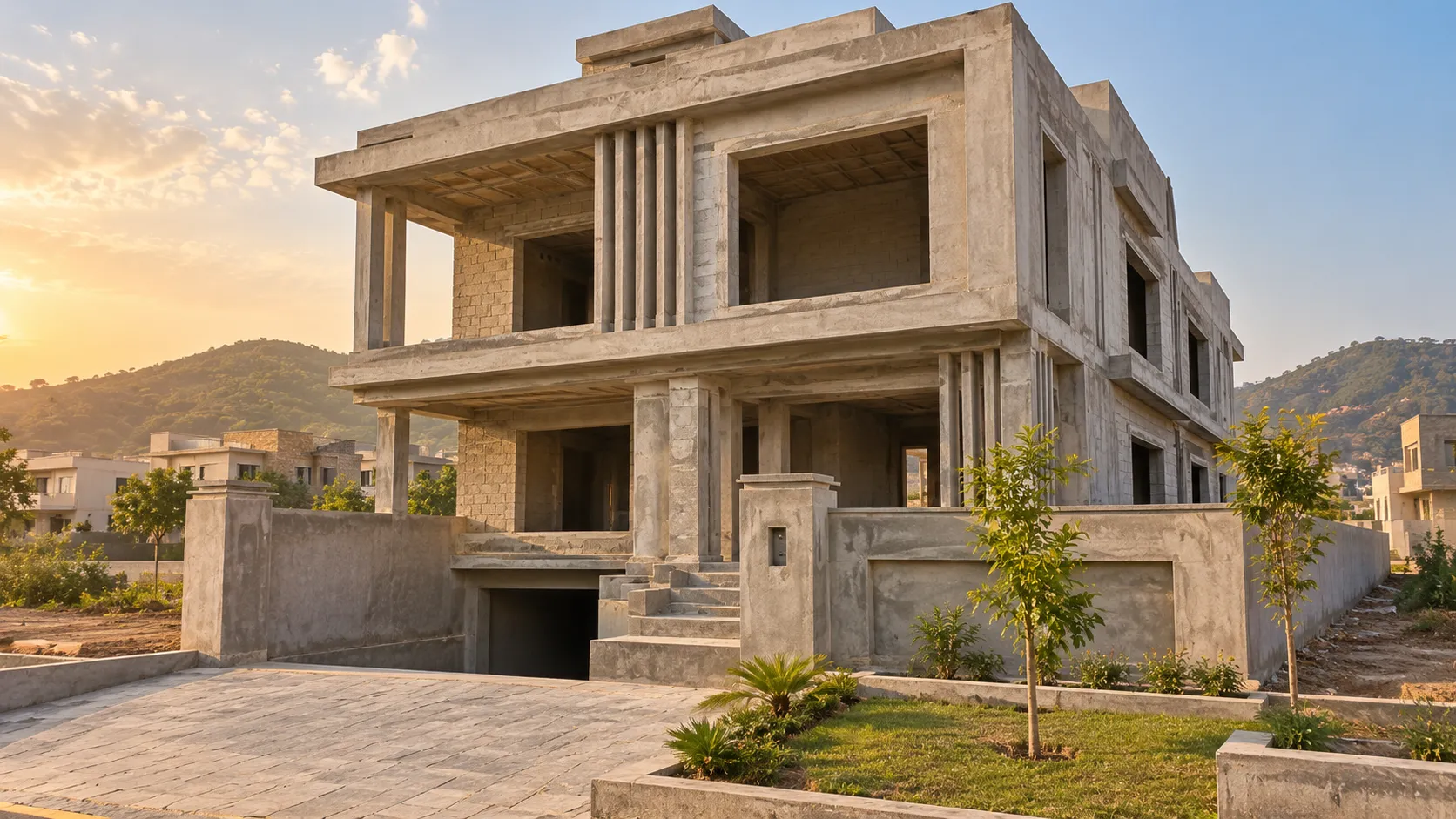 10 Marla Grey Structure House Construction Case Study — Park View City, Islamabad